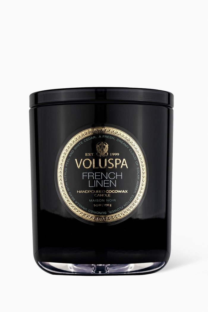 

French Linen Classic Candle, 270g, Colourless