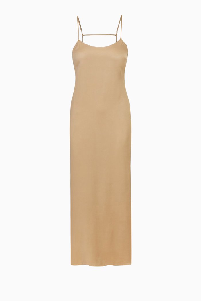 

Long Silk Sleep Slip, Neutral