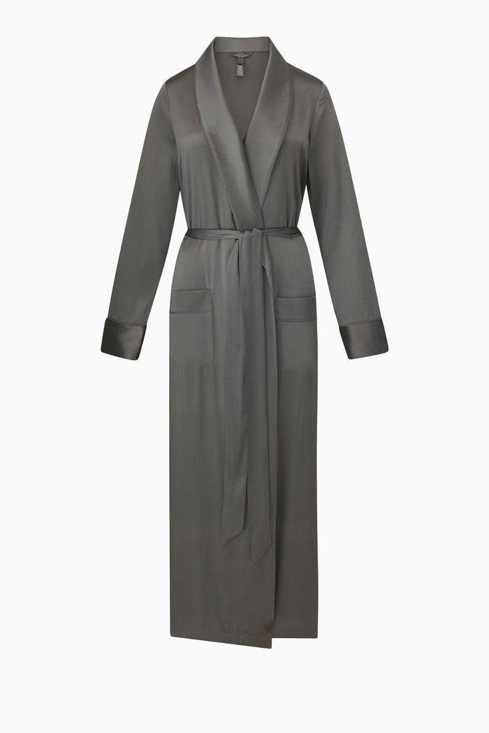 

Silk Sleep Robe, Silver