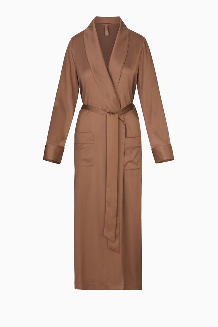 

Silk Sleep Robe, Brown