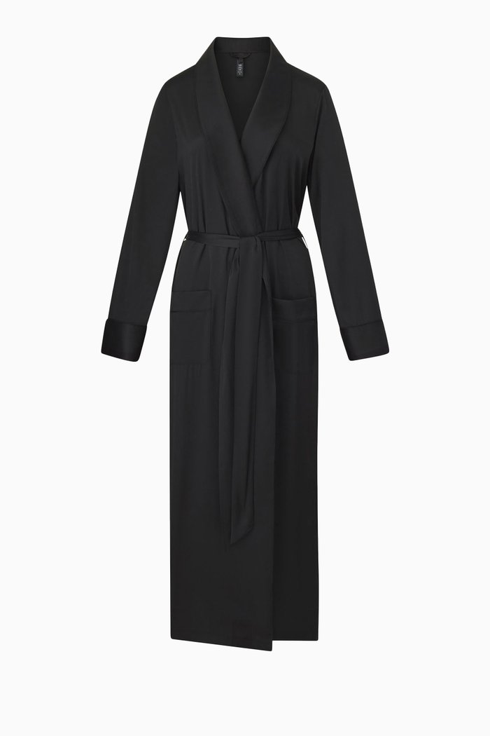 

Silk Sleep Robe, Black
