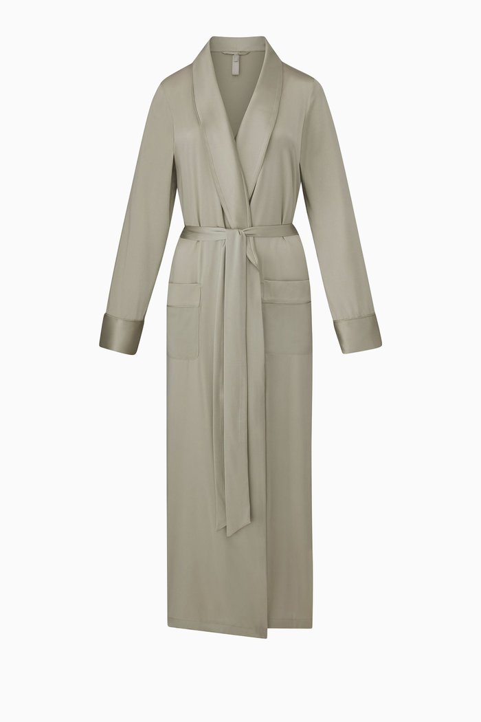 

Silk Sleep Robe, Grey