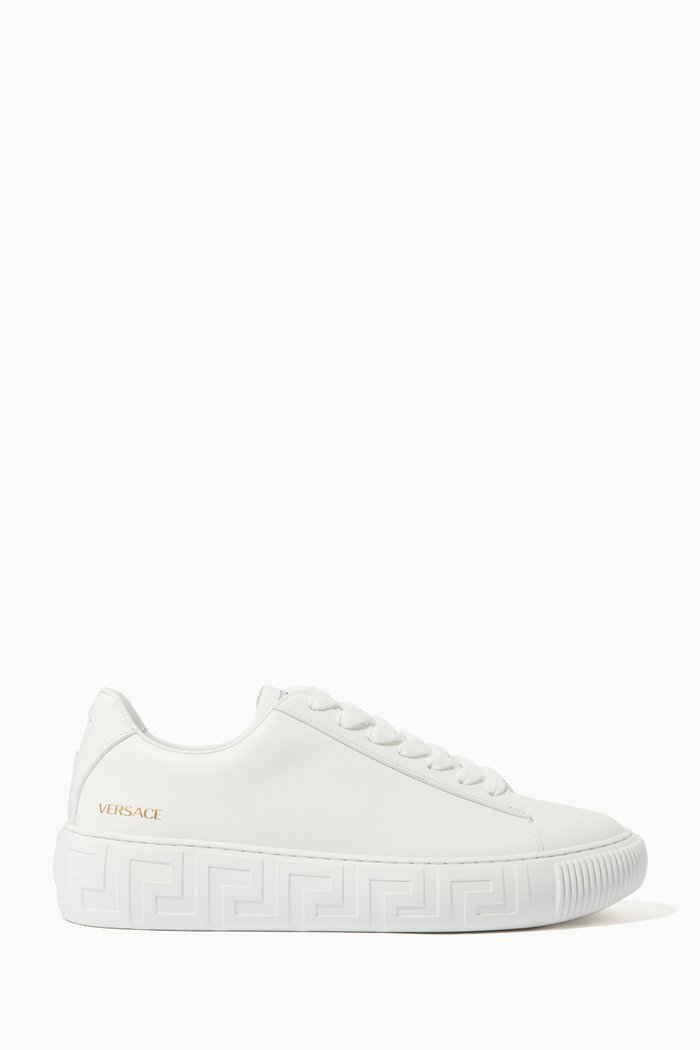 

Greca Sneakers in Leather, White