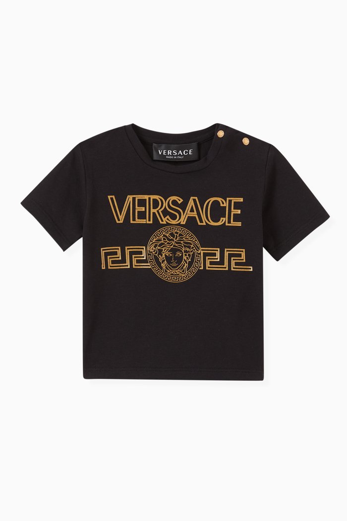 

Medusa Logo T-shirt in Cotton Jersey, Black