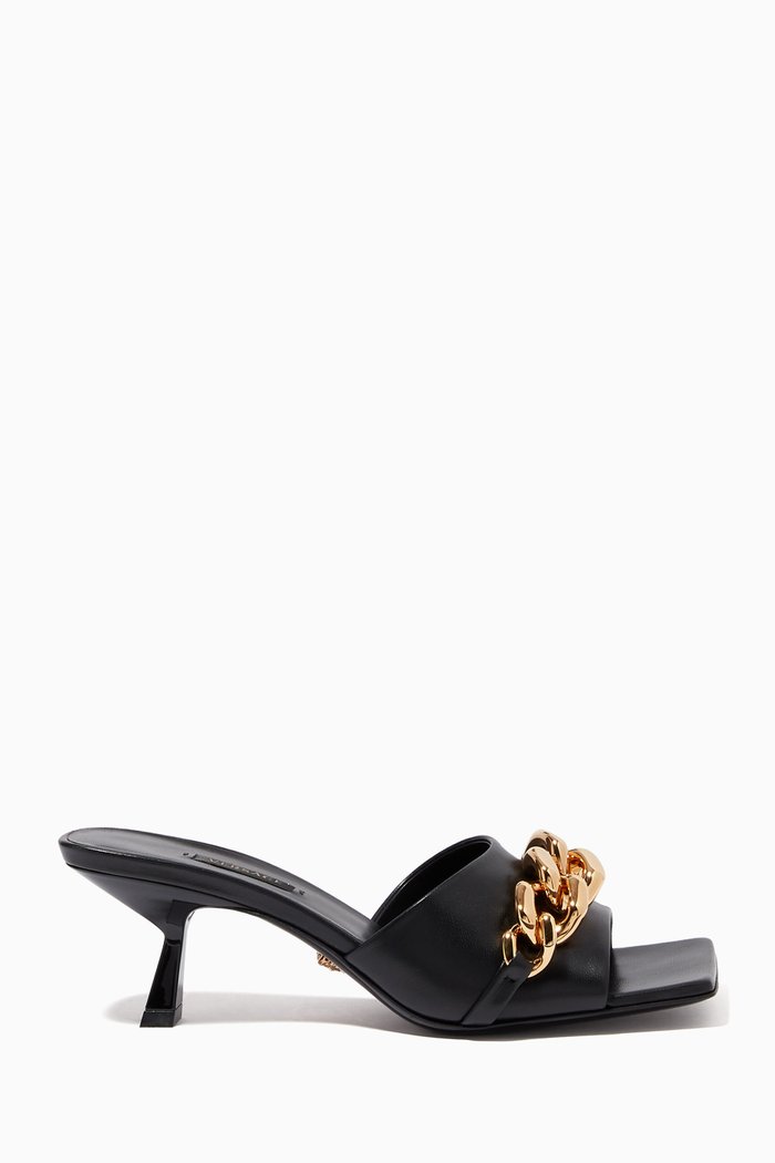 

Medusa Chain 55 Mules in Nappa Leather, Multicolour