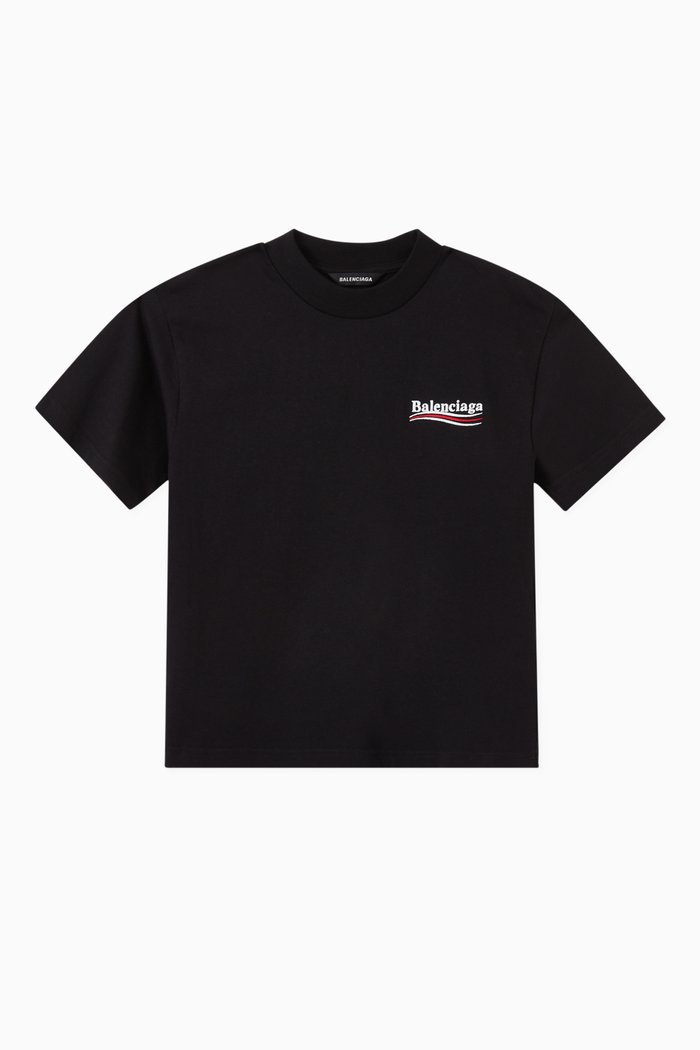

Political Campaign T-shirt in Cotton Jersey, Black