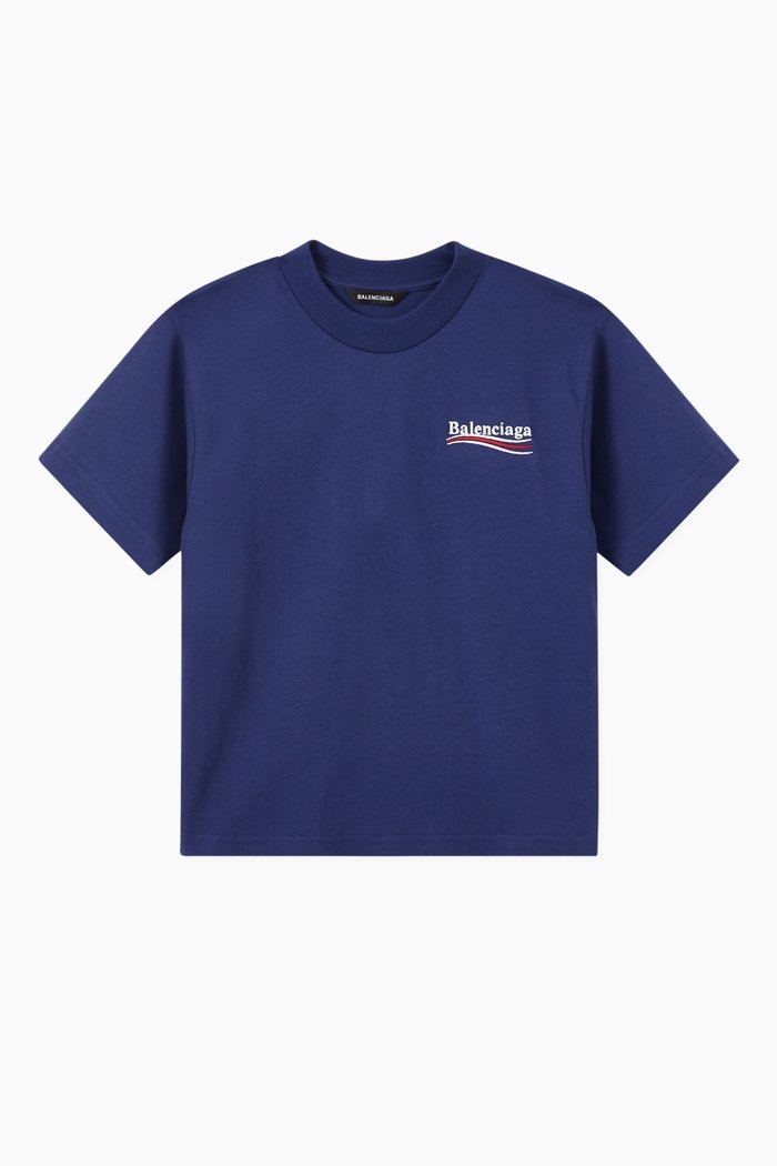 

Political Campaign T-shirt in Cotton Jersey, Blue