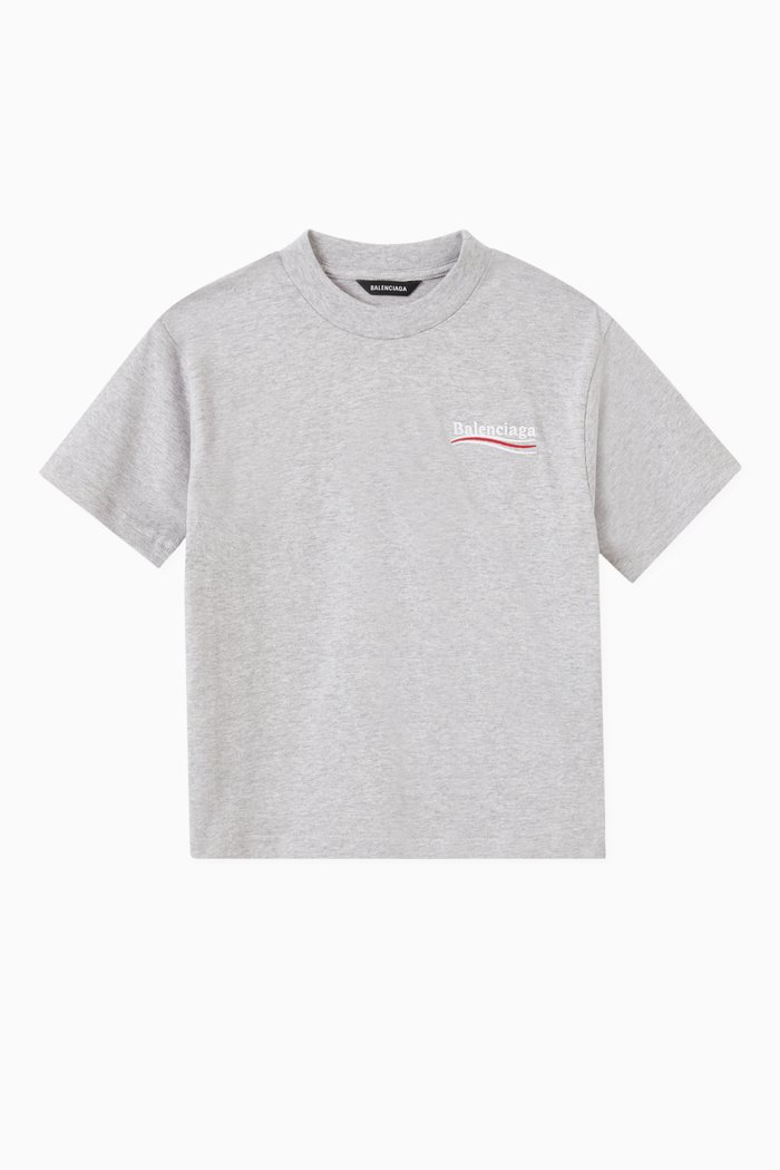 

Political Campaign T-shirt in Cotton Jersey, Grey