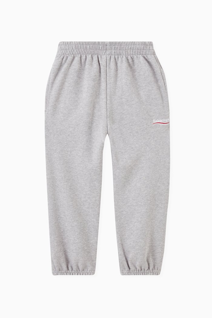 

Political Campaign Sweatpants in Cotton Fleece, Grey