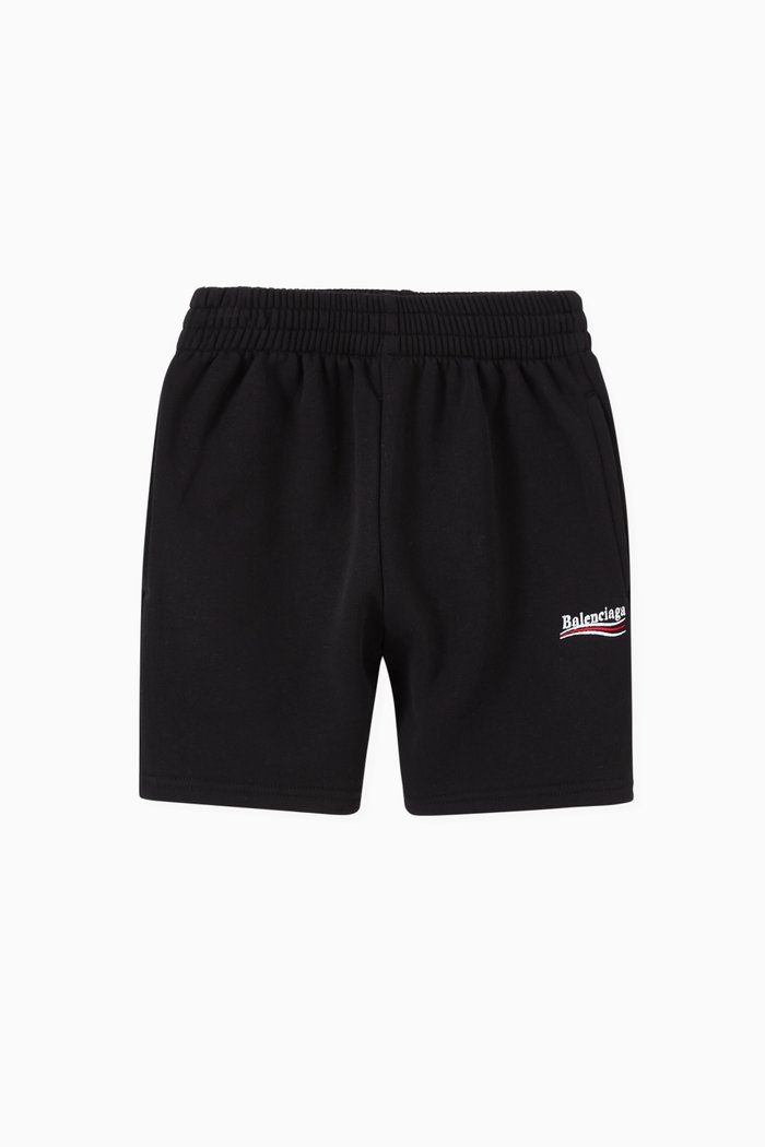 

Political Campaign Shorts in Cotton Jersey, Black