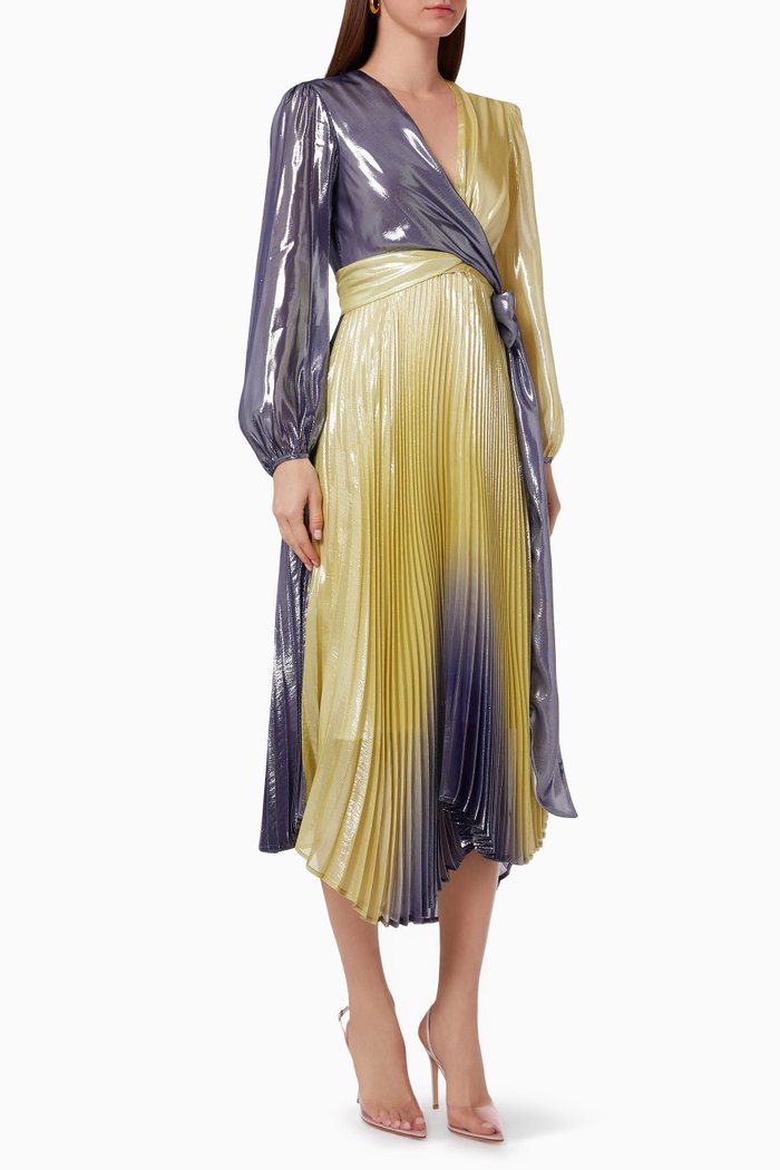 

Evan Pleated Dress, Multicolour