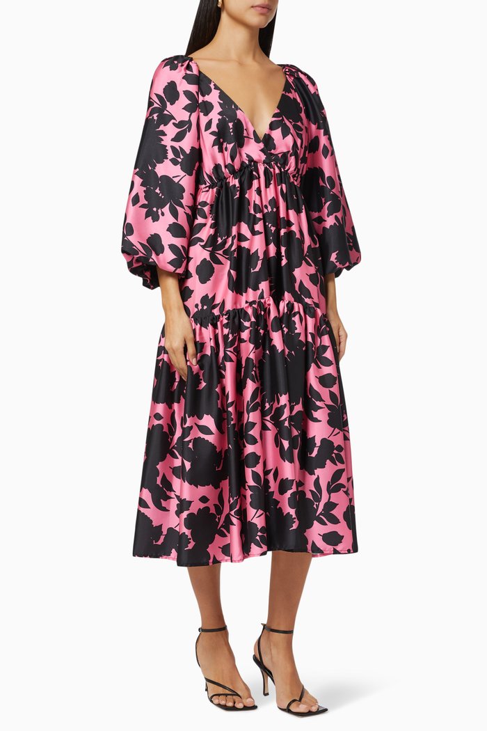 

Flora Tiered Dress, Purple
