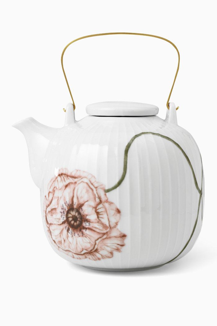 

Hammershøi Poppy Teapot, 1.2l, White