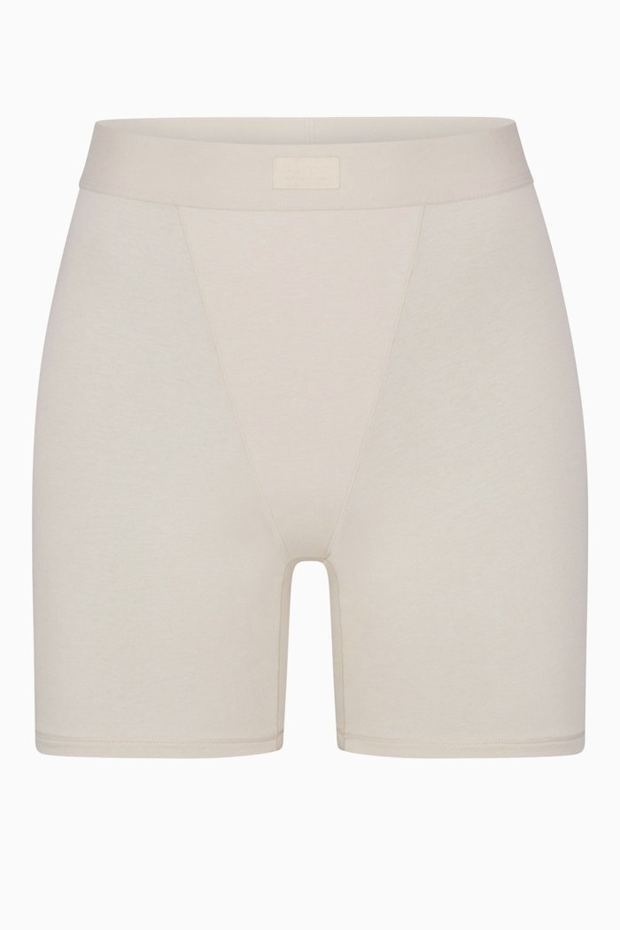 Boyfriend Boxer Shorts in Stretch-jersey, Grey
