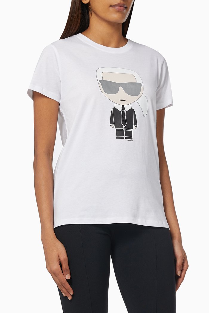 

Ikonik Karl T-shirt in Cotton, White