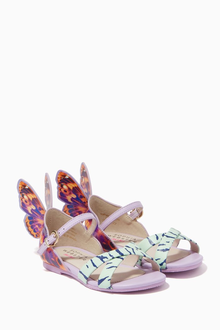 

Chiara Mini Sandals in Nappa & Patent Leather, Purple