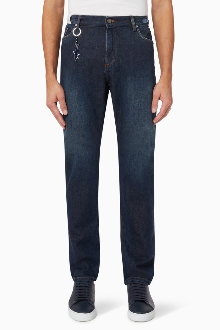 

Jeans in Cotton Denim, Blue