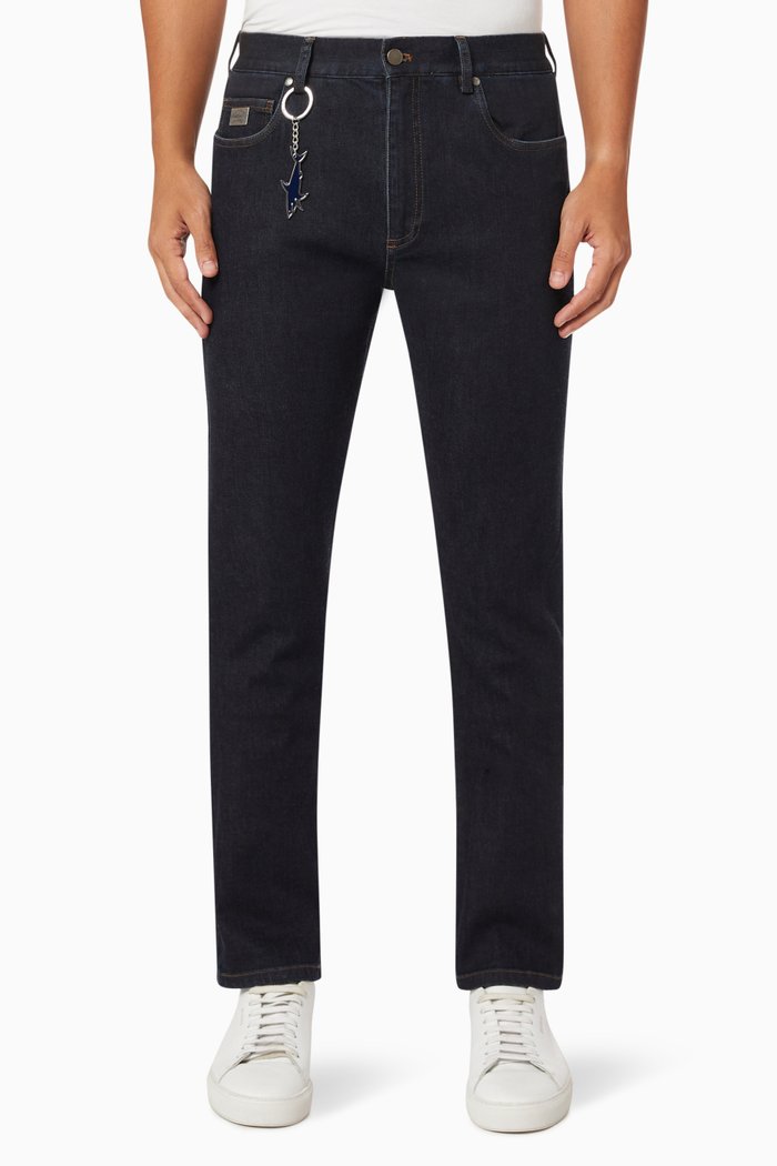 

Jeans in Cotton Denim, Blue