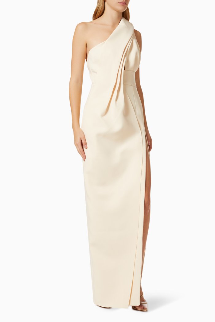 

Apollo Gown in Crepe, Neutral