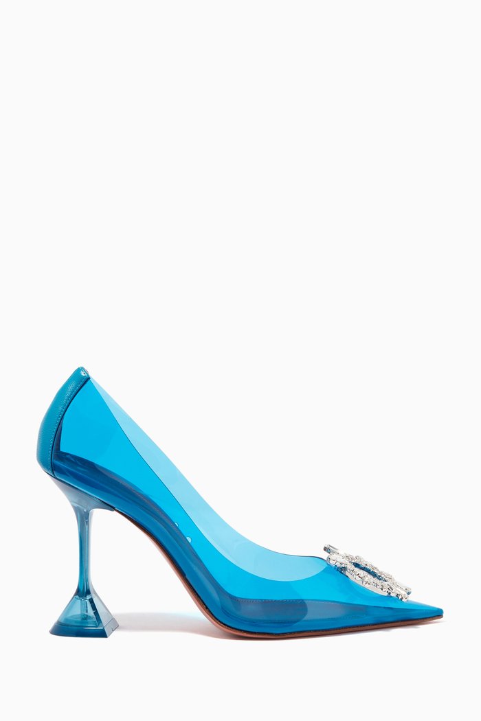 

Begum Glass Pumps in PVC, Blue