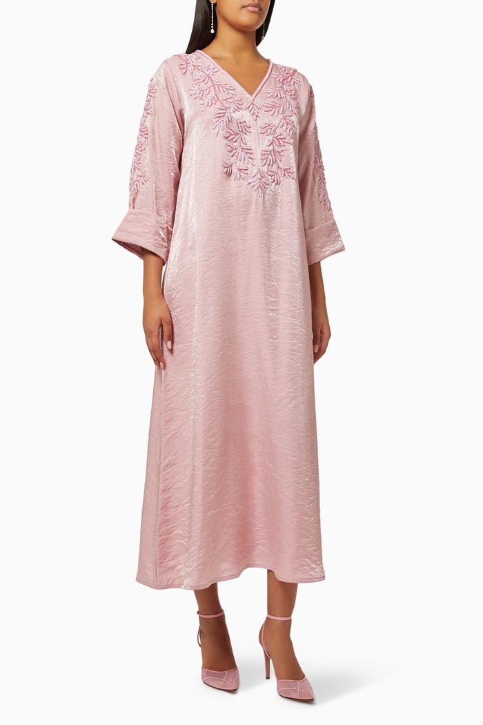 

Beaded Embellished Dress, Pink