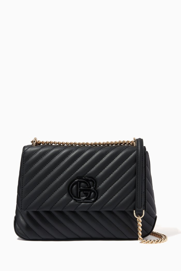

Crossbody in Quilted Leather, Black