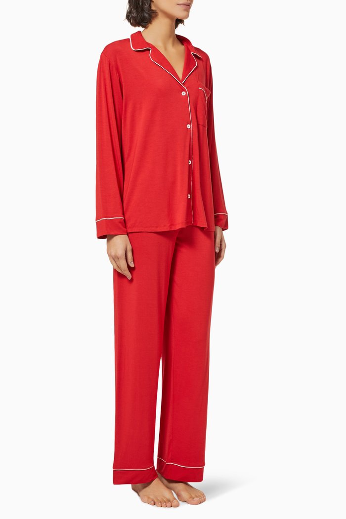 

Gisele PJ Set in Jersey, Red