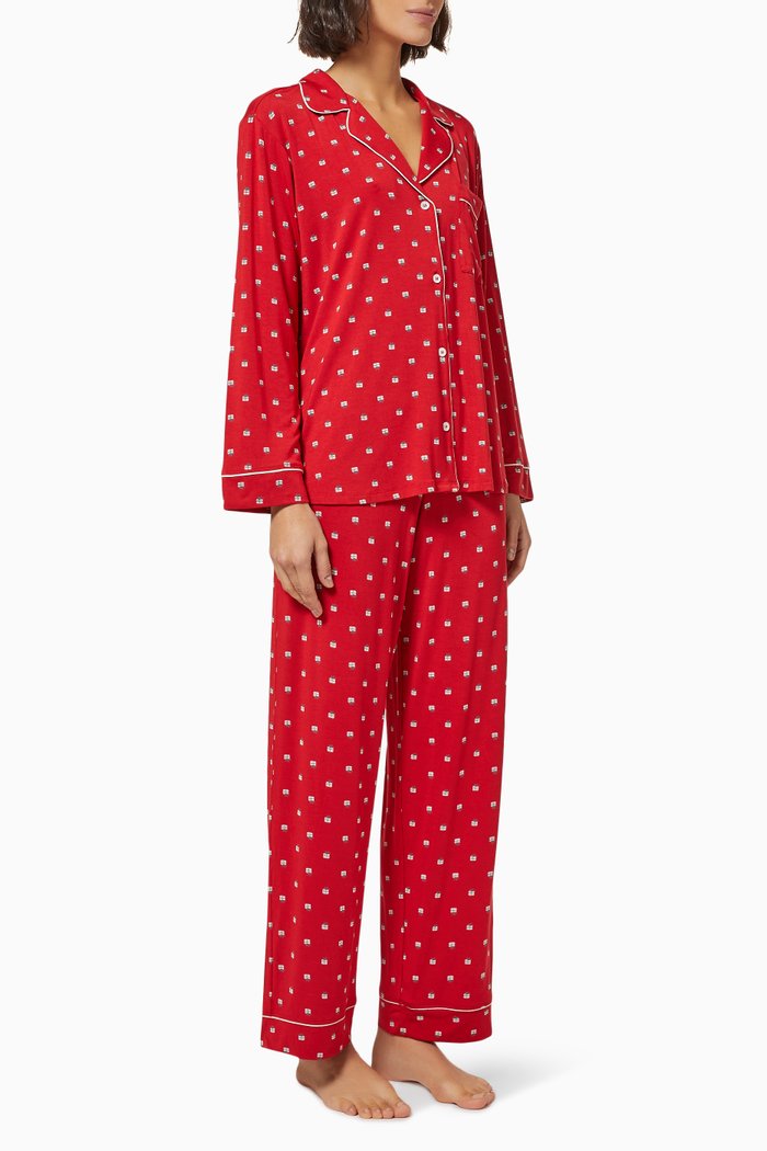 

Gisele PJ Set in Jersey, Red
