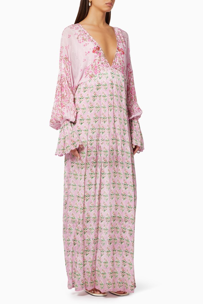 

Hera Kaftan in Viscose, Pink