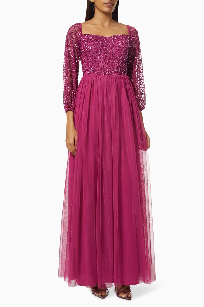 

Sequin Embellished Dress, Pink