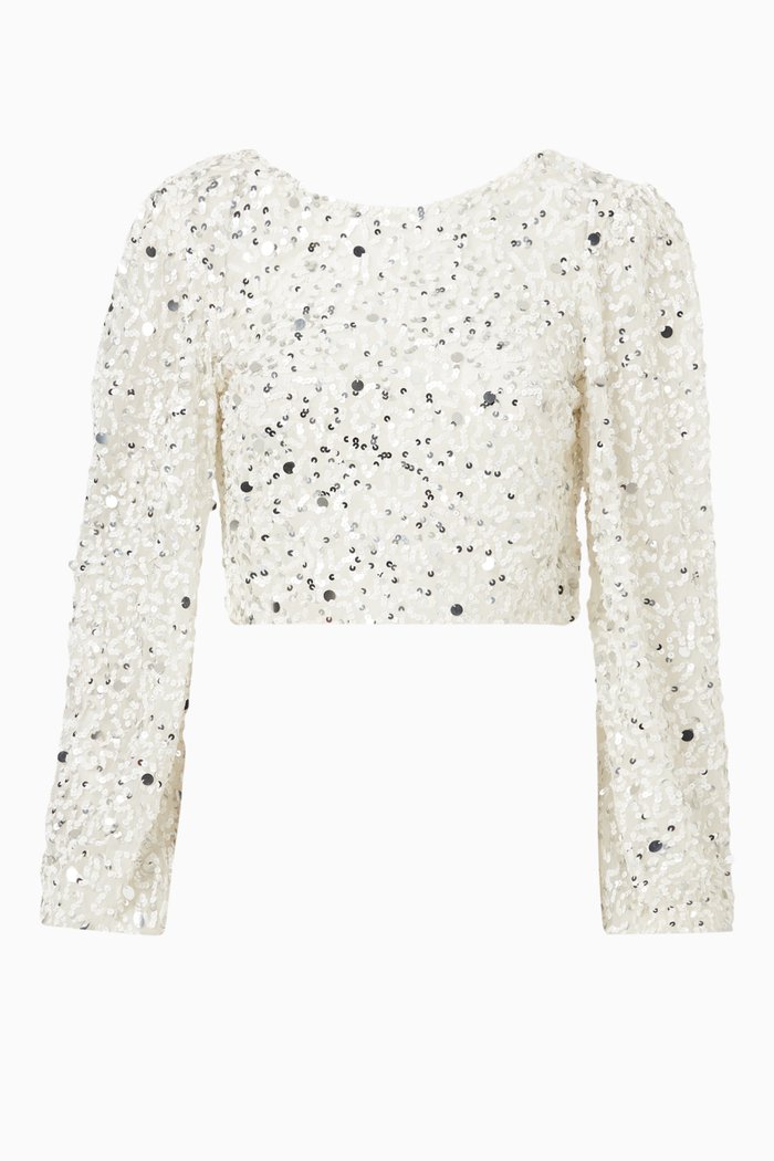 

Bead Embellished Bridal Jacket, White
