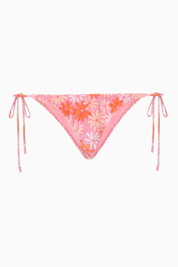 

Vinica Bikini Bottoms in Italian Velvet, Pink