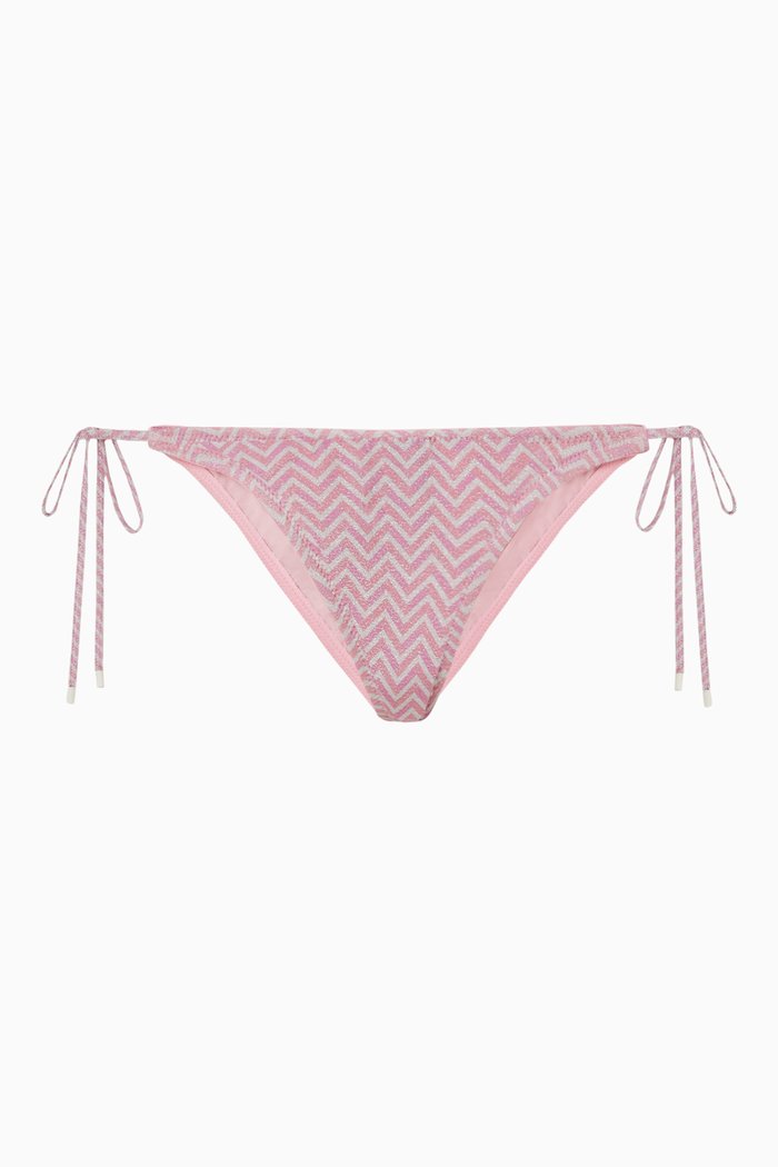 

Vinica Bikini Bottoms in Lurex Sparkle, Pink
