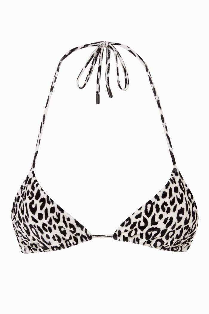 

Vinica Bikini Top in Italian Velvet, Multicolour