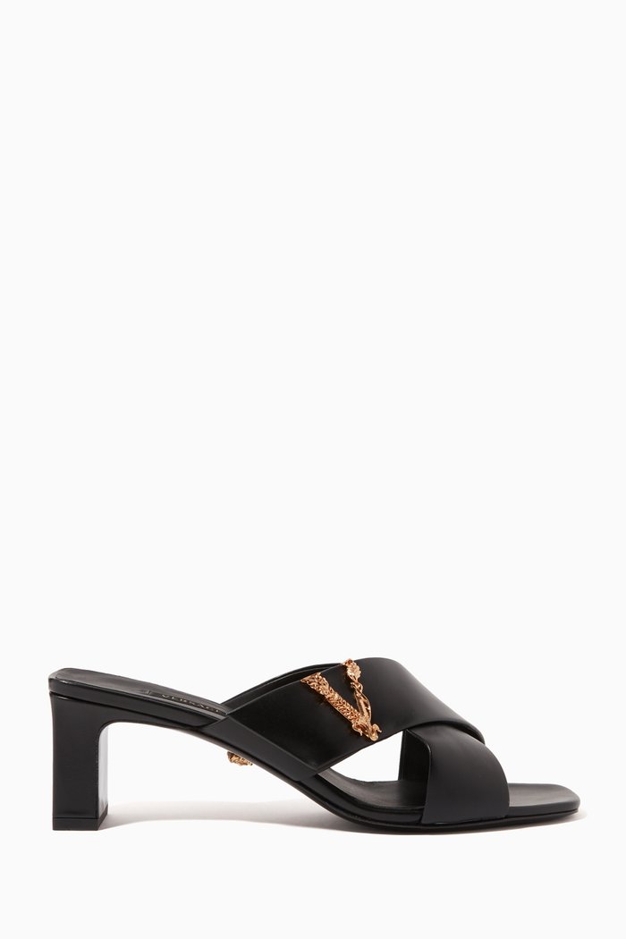 

Virtus 55 Mules in Calf Leather, Multicolour