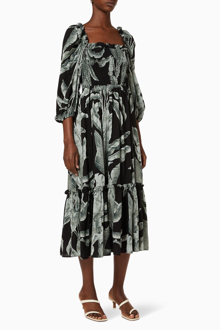 

Naxos Dress in Printed Viscose, Multicolour