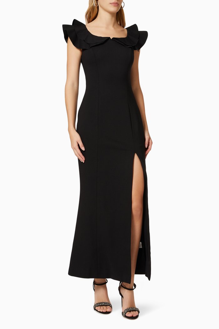 

Raja Off Shoulder Dress, Black