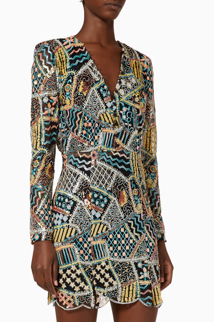 

Bermuda Dress in Sequin Mesh, Multicolour
