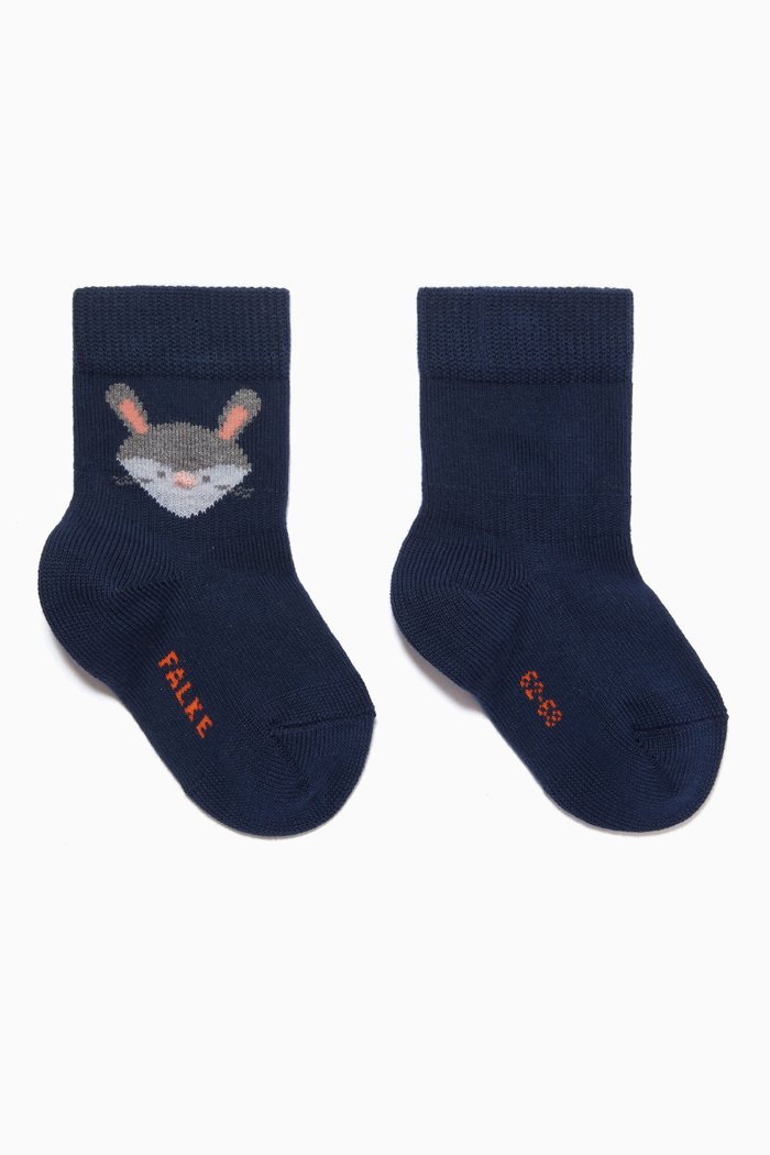 

Fox & Rabbit Socks in Knit, Blue