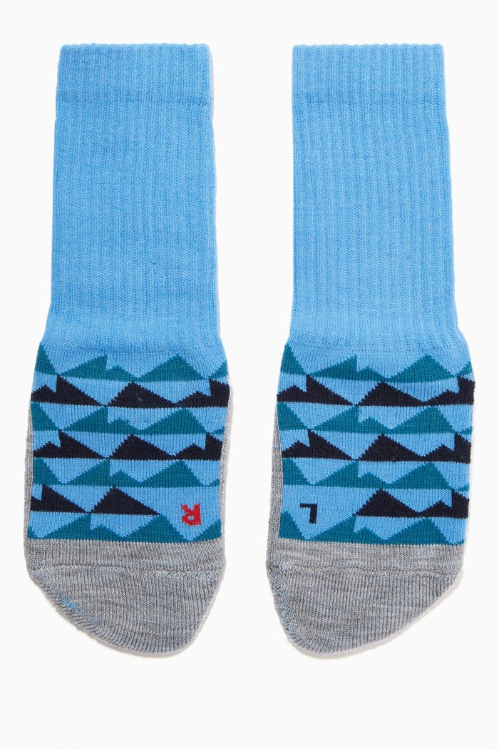 

Active Mountain Socks in Knit, Blue