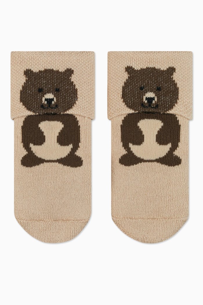 

Bear Socks in Knit, Neutral