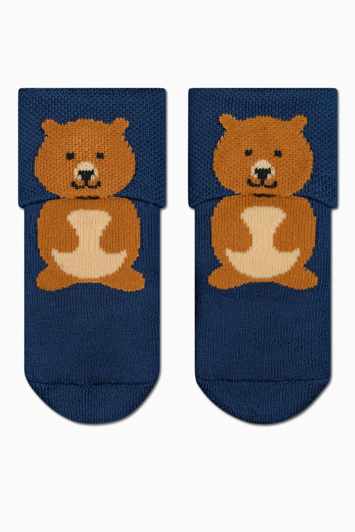 

Bear Socks in Knit, Blue