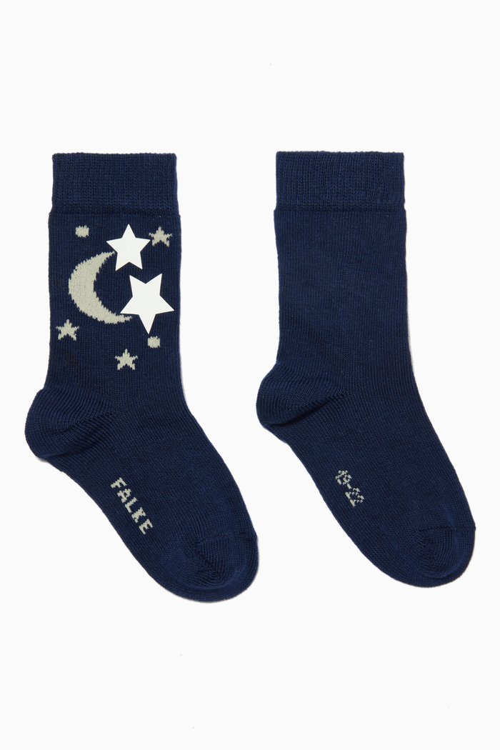 

Glowing Nightsky Socks Gift Set in Cotton, Blue