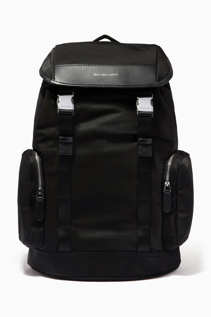 

Hudson Backpack in Nylon Gabardine, Black