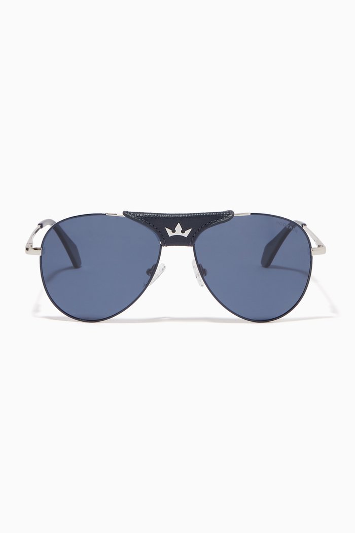 

James Aviator Sunglasses, Blue