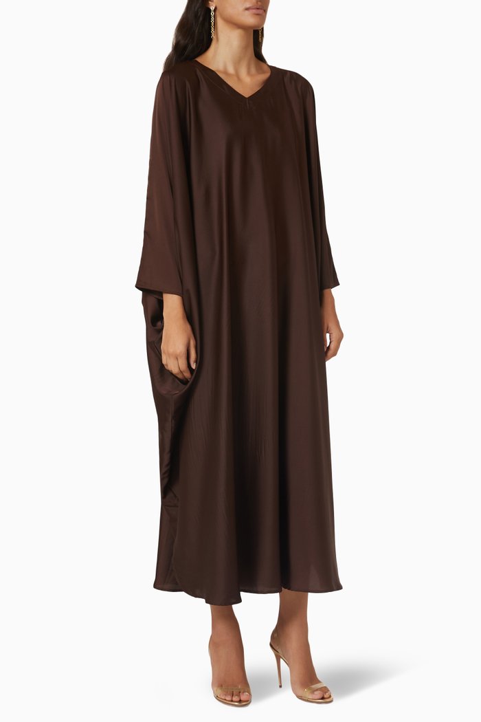 

Summer Kaftan in Silk, Brown