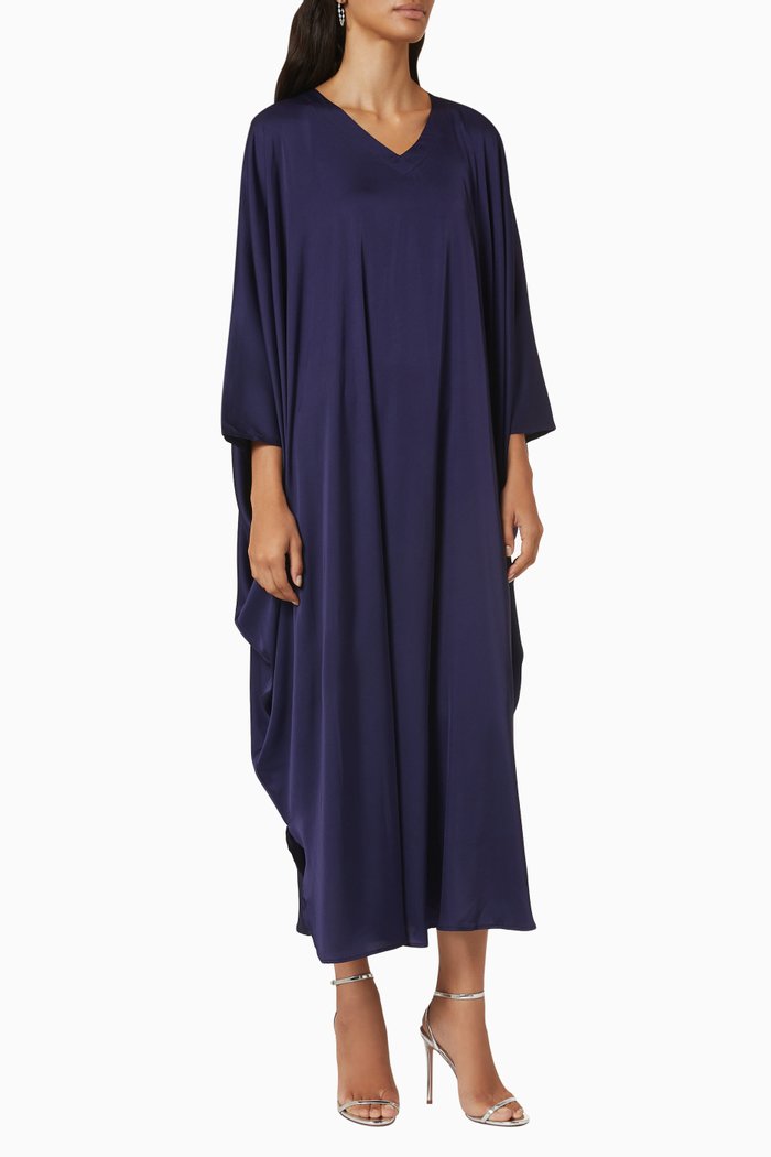 

Summer Kaftan in Silk, Blue