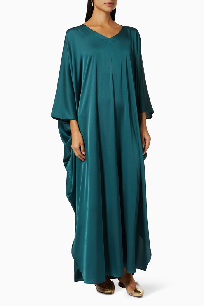 

Summer Kaftan in Silk, Green