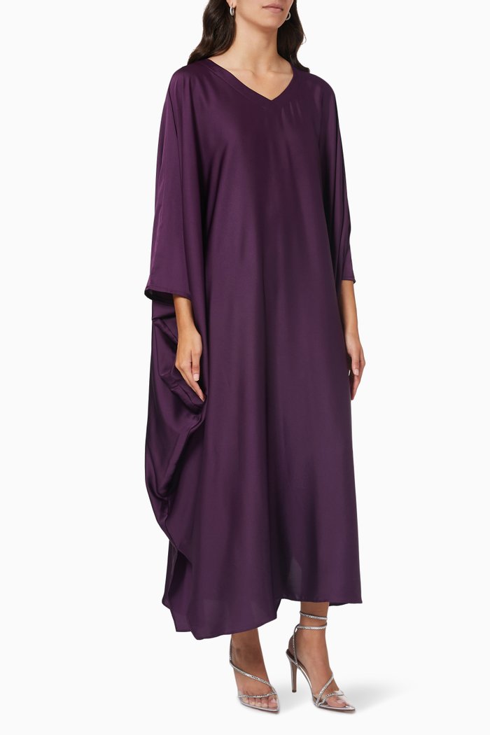 

Summer Kaftan in Silk, Purple