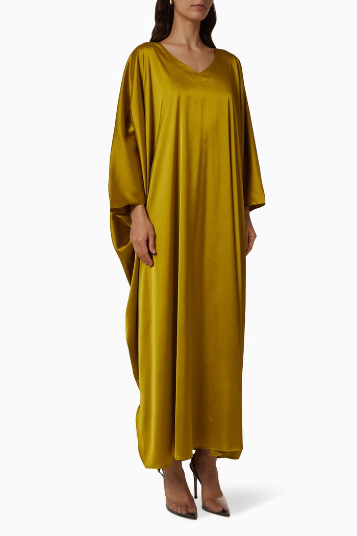 

Summer Kaftan in Silk, Yellow